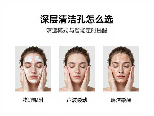 深层清洁毛孔怎么选？看清洁模式与智能定时提醒