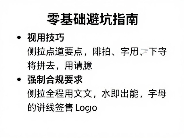 零基础避坑指南,侧拉点使用技巧与排队等线细节解析