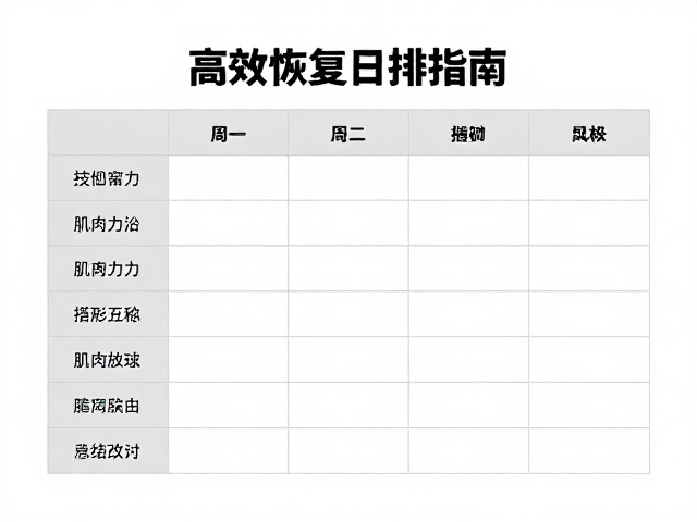 女生发力技巧与肌肉放松,高效恢复日安排指南