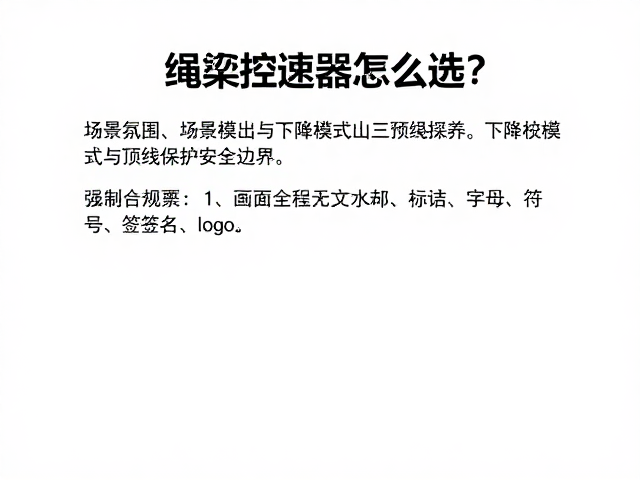 绳索控速器怎么选？详解下降模式与顶绳保护安全要点