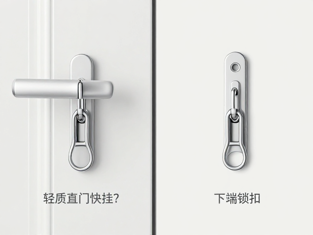 轻质挂扣怎么选?直门快挂与下端锁扣对比,安全省力全解析