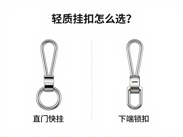 轻质挂扣怎么选?直门快挂与下端锁扣对比,安全省力全解析