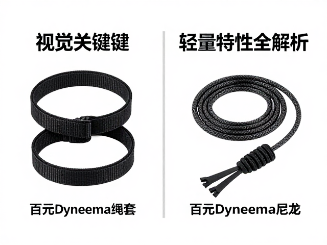 环状织带怎么选？百元Dyneema绳套对比尼龙，轻量特性全解析