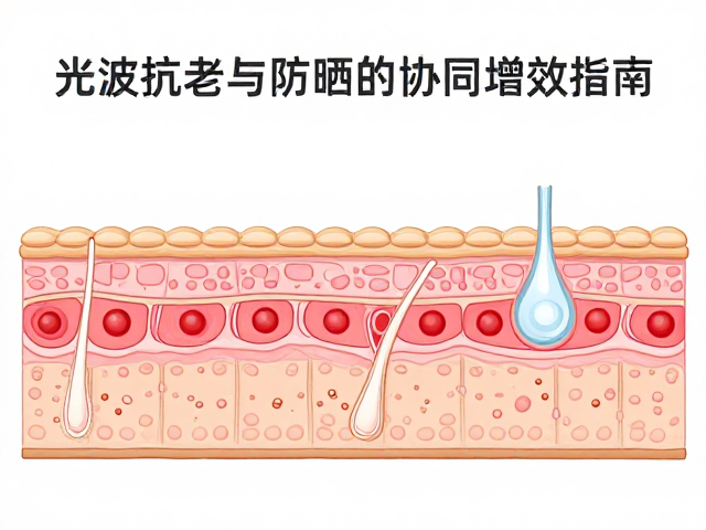 光波作用真皮层原理，辅助抗老与防晒护理的协同增效指南