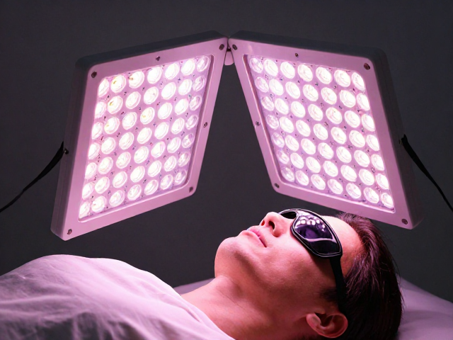 折叠式LED光疗灯怎么用？光波作用真皮层需眼部防护