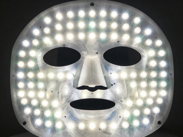 LED灯珠阵列搭配面膜，居家护肤加速吸收养分的秘诀