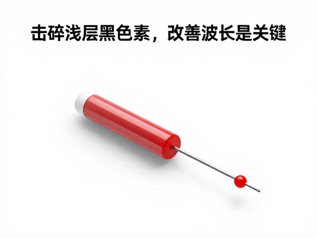 针对浅层黑色素的波长干预机制