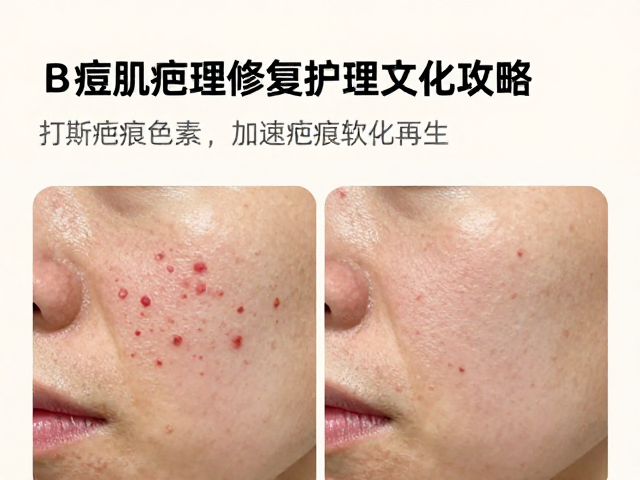 痘肌修复护理指南，打散疤痕色素，加速疤痕软化再生