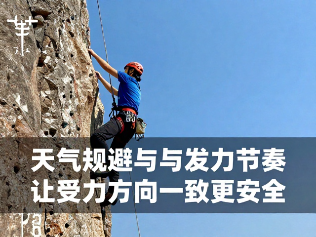 户外攀岩避坑指南，天气规避与发力节奏，让受力方向一致更安全