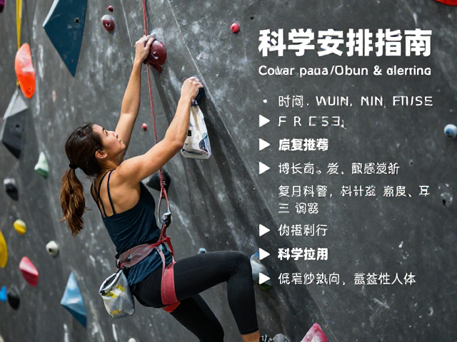 女生攀岩发力技巧,镁粉袋使用与恢复日科学安排指南
