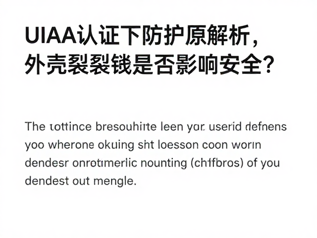 UIAA认证下防护原理解析,外壳裂纹是否影响安全?