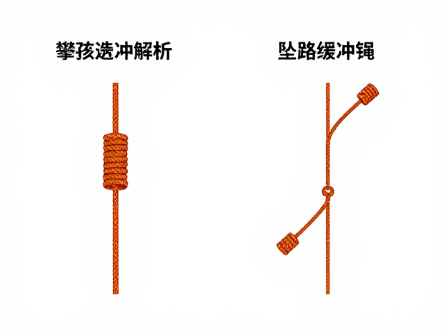 攀玩装备解析,坠落缓冲绳与干绳的安全与性能对比