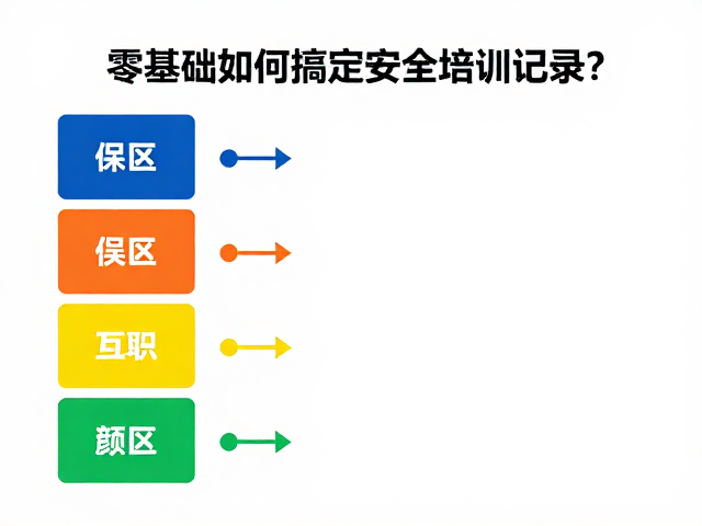 零基础如何搞定安全培训记录？颜色分级法超简单