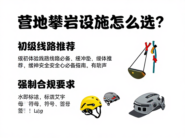 营地攀岩设施怎么选？初级体验线路推荐，缓冲垫安全必备指南