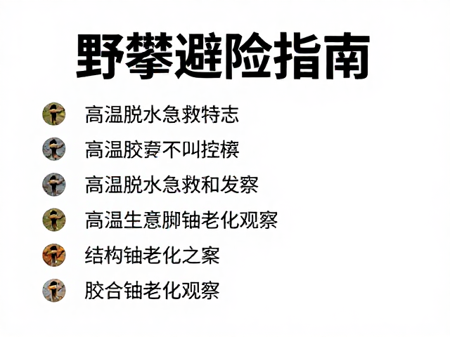 野攀避险指南,高温脱水急救与胶合锚老化观察