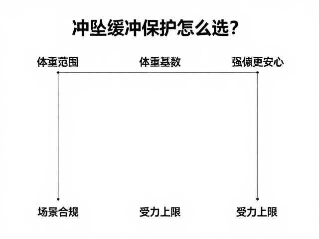 冲坠缓冲保护怎么选？匹配体重范围，地面缓冲更安心