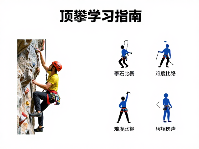 顶绳攀岩学习指南,从零基础到攀石比赛,难度分级优化攻略