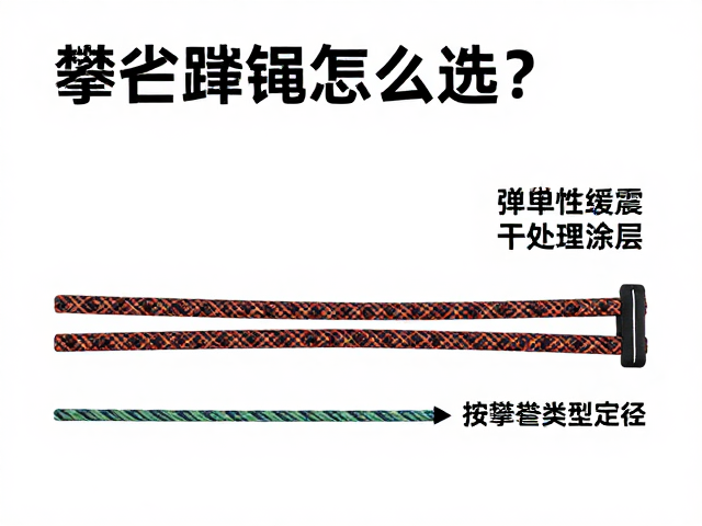 攀岩绳怎么选?弹性缓震,干处理涂层,按攀登类型定绳径