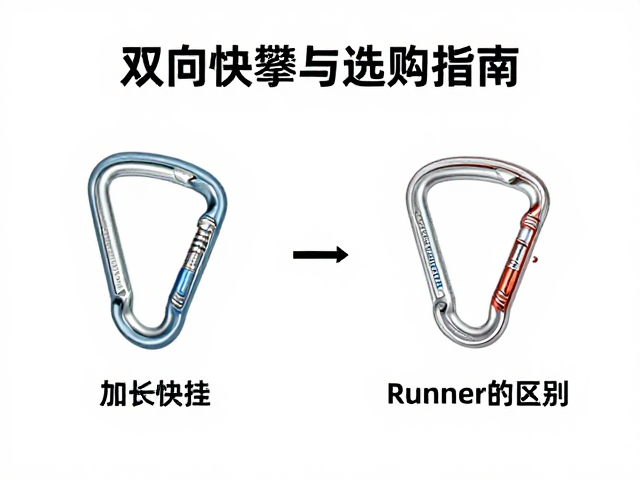 攀岩装备怎么选？双向快挂、加长快挂与Runner的区别与选购指南