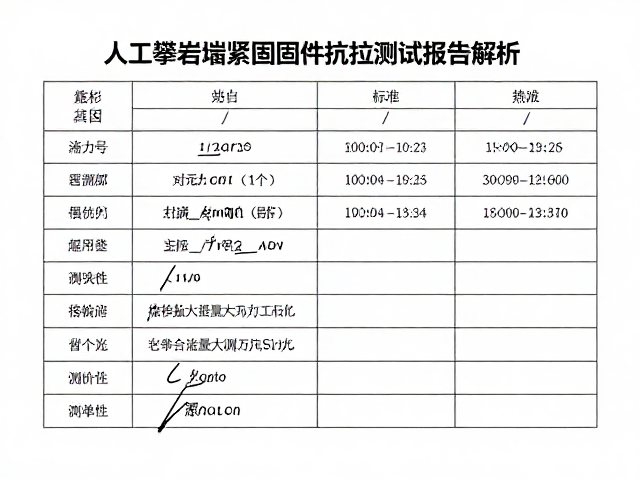 人工攀岩墙紧固固件抗拉测试报告解析，安全标准与选型指南