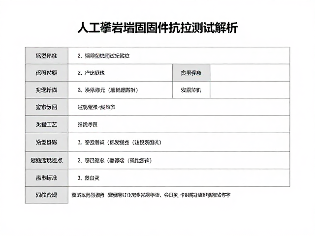 人工攀岩墙紧固固件抗拉测试报告解析，安全标准与选型指南
