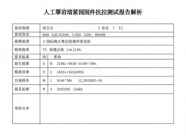 人工攀岩墙紧固固件抗拉测试报告解析，安全标准与选型指南
