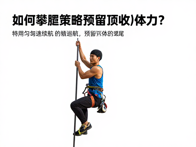 如何提高有氧攀爬能力?利用匀速续航策略预留顶部收尾体力