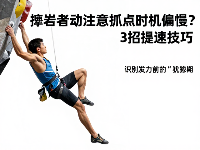 抱石爱好者注意,短促冲刺抓点时机偏慢?3招提速技巧