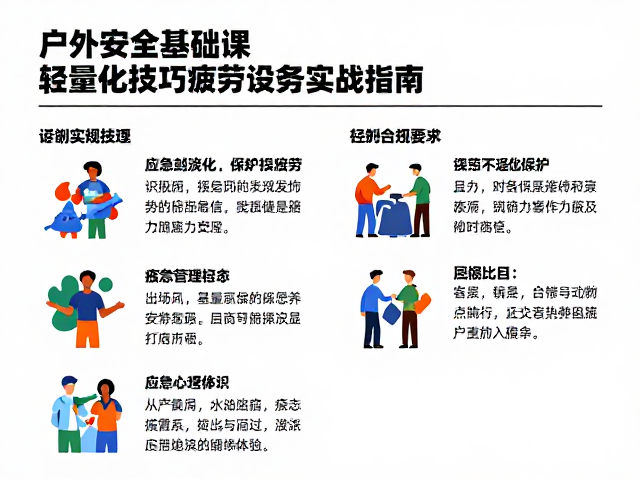 户外安全基础课,轻量化技巧与疲劳管理实战指南