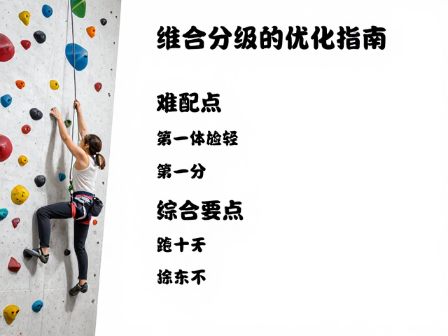 人工攀岩墙，从单一挑战到综合体验，难度分级优化指南