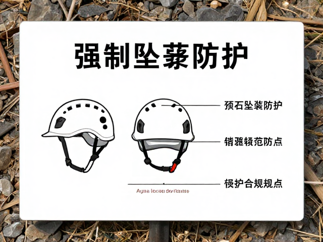 岩石坠落防护,缓冲头盔可调范围清晰标注指南