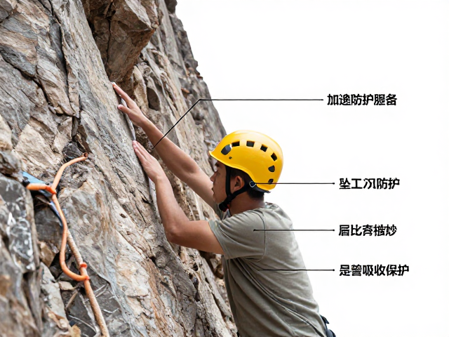 岩石坠落防护,缓冲头盔可调范围清晰标注指南