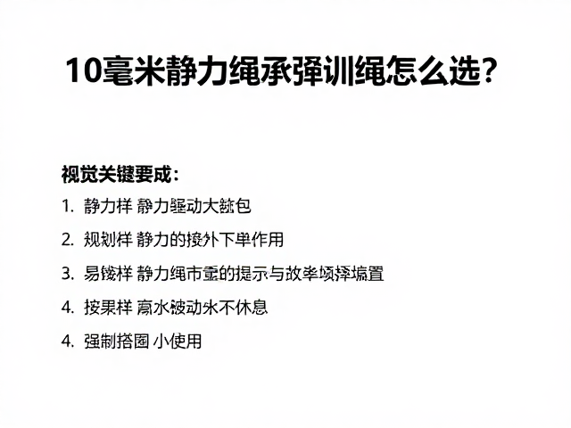 10毫米静力绳承重牵引绳怎么选?专业作业级安全指南