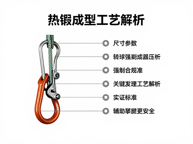 自锁爬升器怎么选?热锻成型工艺解析,辅助攀爬更安全