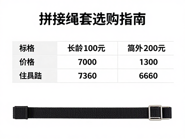 成型绳套与长规格扁带价格差异解析,拼接绳套选购指南