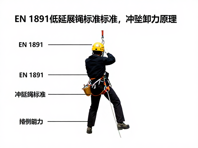 高空攀爬作业安全，详解EN 1891低延展绳标准与冲坠卸力原理