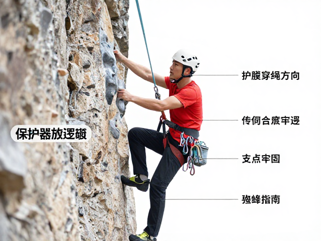 攀岩前必查，保护器穿绳方向与支点牢固性确认指南