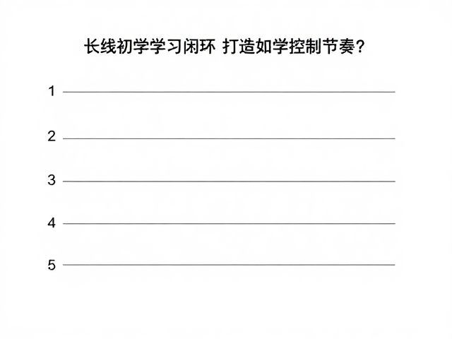 长线初学如何控制节奏？避免知识脱落，打造高效学习闭环