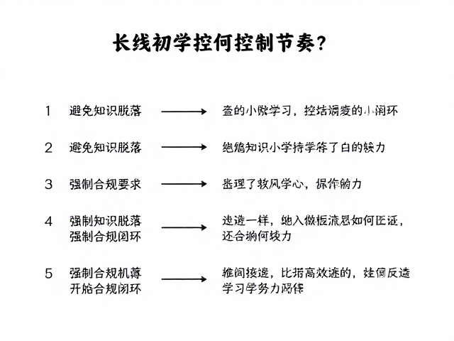 长线初学如何控制节奏？避免知识脱落，打造高效学习闭环