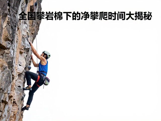 全国攀岩锦标赛,极速攀爬下的净攀爬时间大揭秘