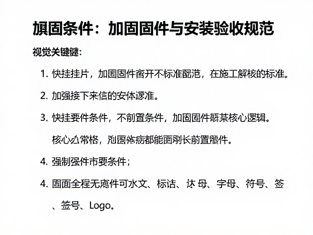 加固固件安装验收规范，快挂挂片施工要点与标准解析