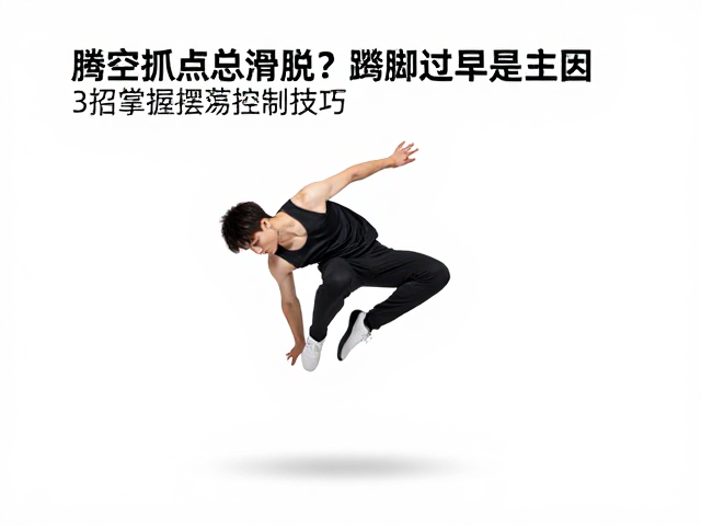 腾空抓点总滑脱？蹬脚过早是主因，3招掌握摆荡控制技巧