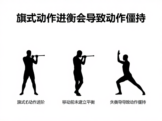 旗式动作进阶,移动前未建立平衡?3招破解定点僵持难题