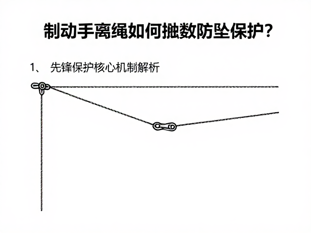制动手离绳如何触发防坠保护?先锋保护核心机制解析