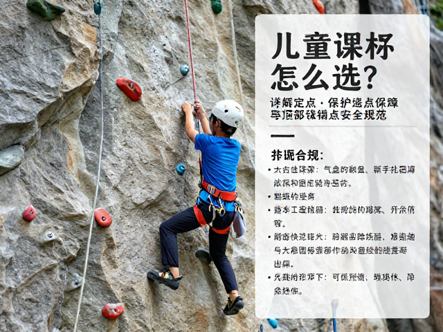 儿童攀岩课程怎么选?详解定点保护与顶部锚点安全规范