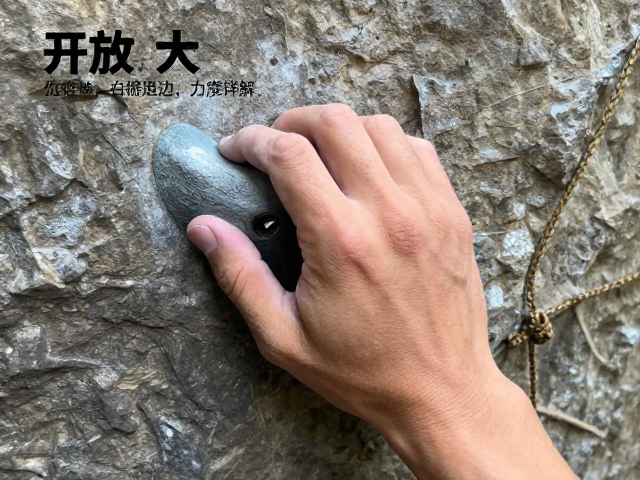 攀岩入门教学，开放手抓握发力技巧详解