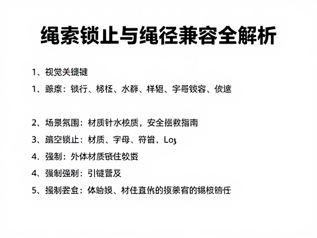 高空缓降器怎么选?绳索锁止与绳径兼容全解析,安全自救指南