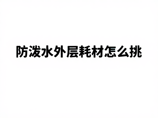 Low Dust Chalk选购指南,防泼水外层耗材怎么挑