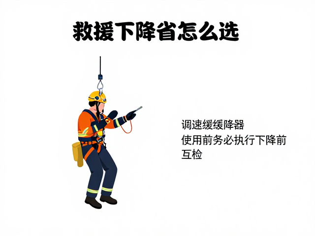 救援下降器怎么选？调速缓降器使用前务必执行下降前互检