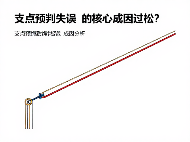 支点预判失误致保护绳过松？掌握绳索松紧控制技巧
